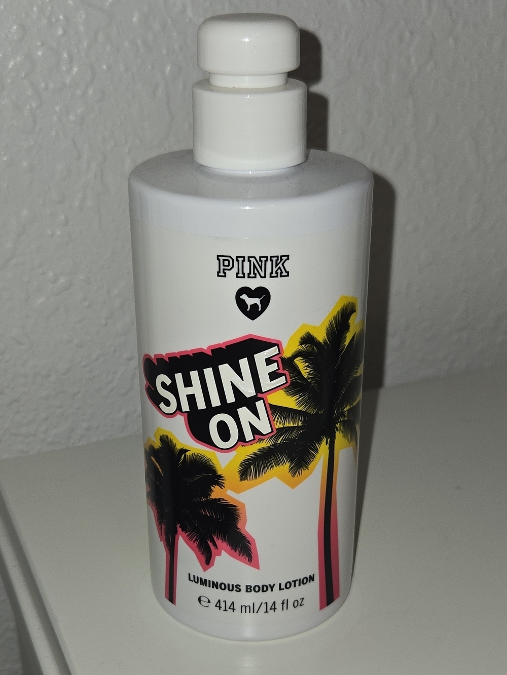PINK Victoria's Secret Shine On Luminous Body Lotion - White